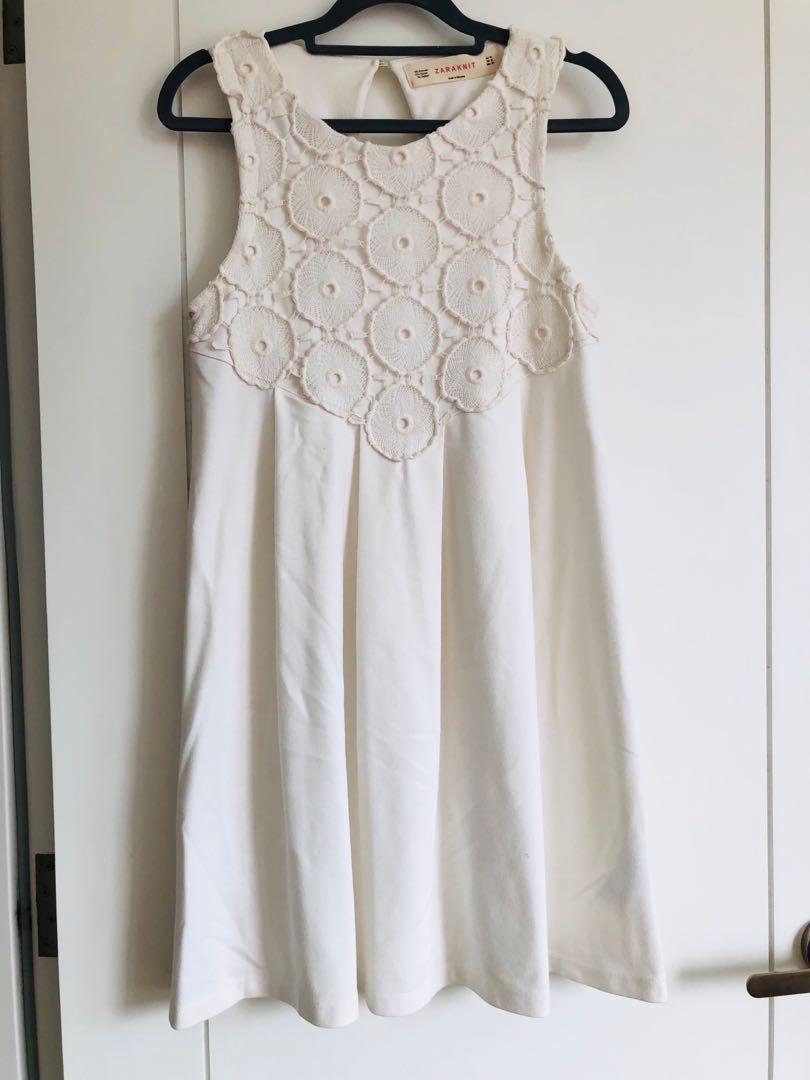 zara white dress sale