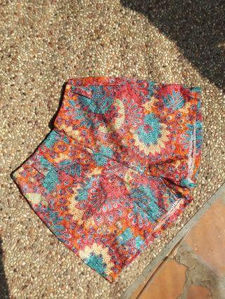 Psychedelic Hippie Floral shorts