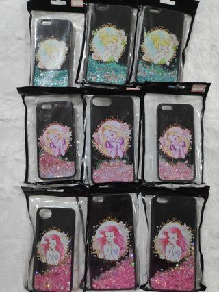 Disney princess iphone glitter case bundle