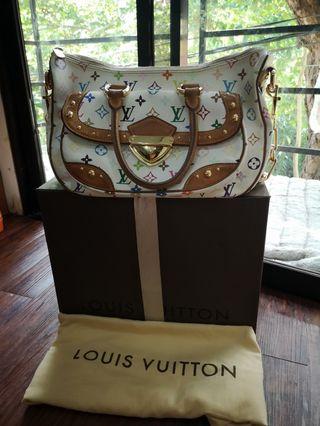 LOUIS VUITTON Rita Multicolor Monogram Shoulder Bag White