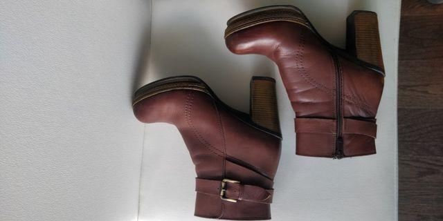 Leather boots