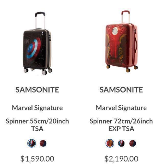 Samsonite captain america clearance