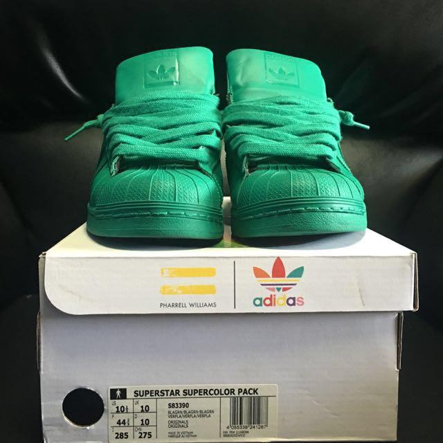 Adidas Superstar Supercolor Pack Size US10.5, Green, Men's Fashion 