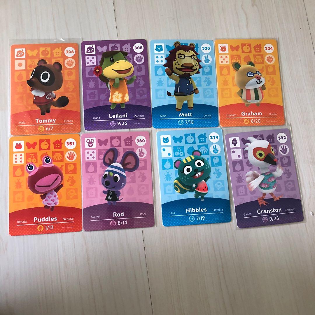 animal crossing amiibo cards for switch