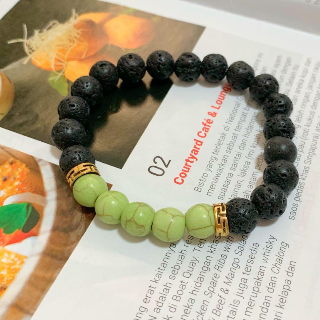 Aromatherapy/ Essential Oil Diffuser Young Living Bracelet, Black Lava  Beads | Shopee Philippines