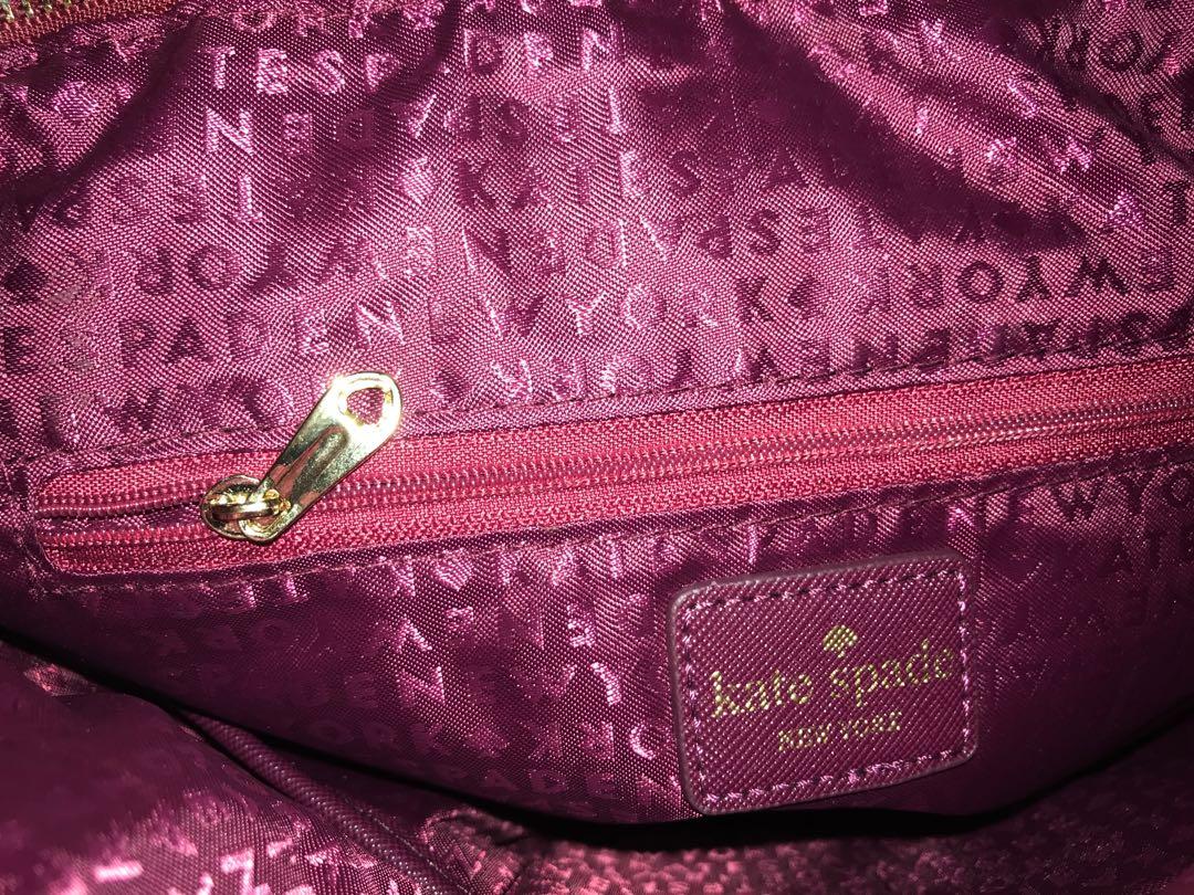 Authentic Kate Spade! (Category: Luxury Bags & Wallets) located in San Pablo. Submitted by elijasam (Listing ID 229973974, Image 3). Description: 100% Authentic Kate Spade bow red New with tags! With Kate spade Card and Dust Bag...