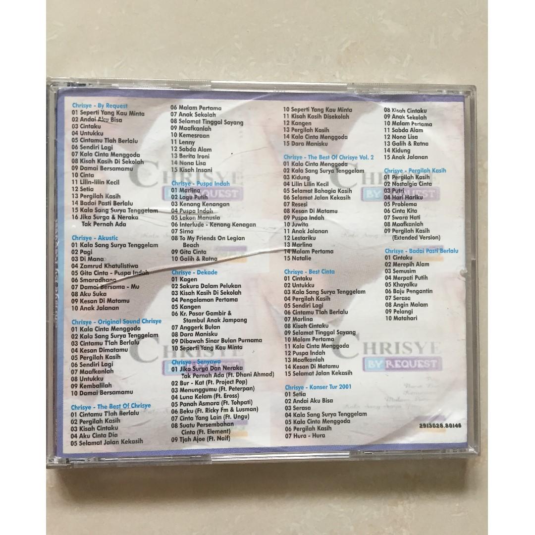 Bapau Cd Lagu Chrisye Musik Media Cd Dvd Lainnya Di Carousell