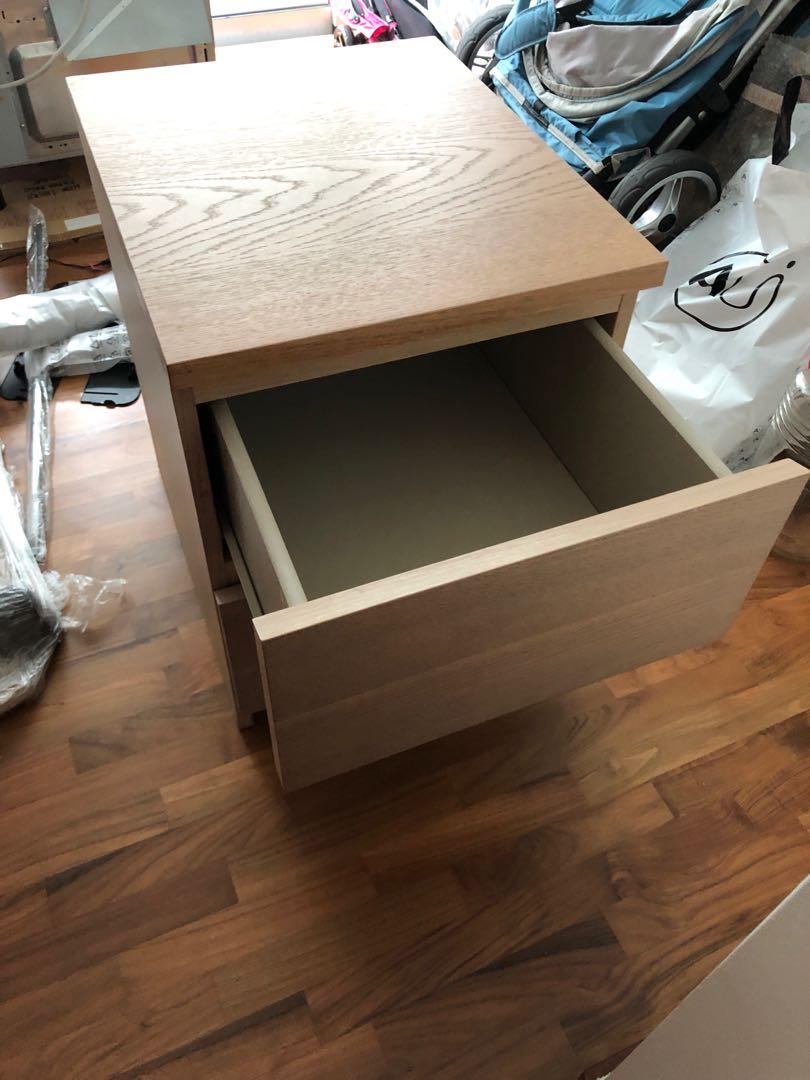 Bedside Table IKEA Malm, Furniture & Home Living, Furniture, Tables