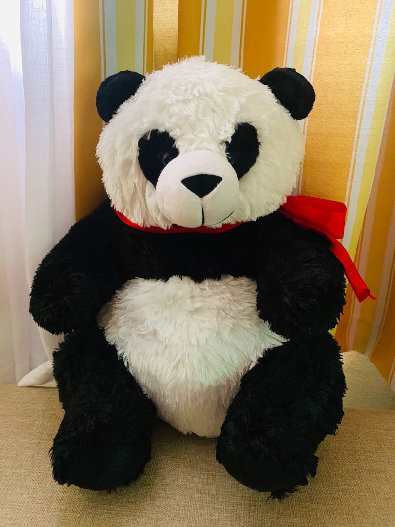 panda stuffed toy blue magic