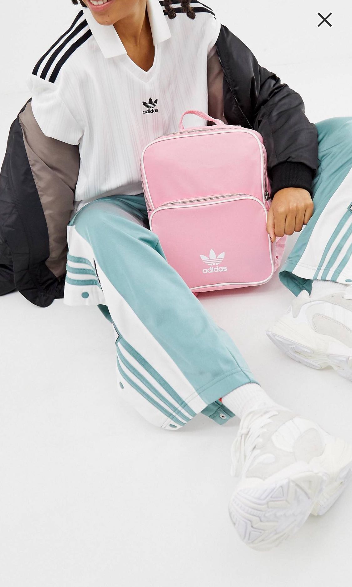 adidas originals adicolor backpack in pink
