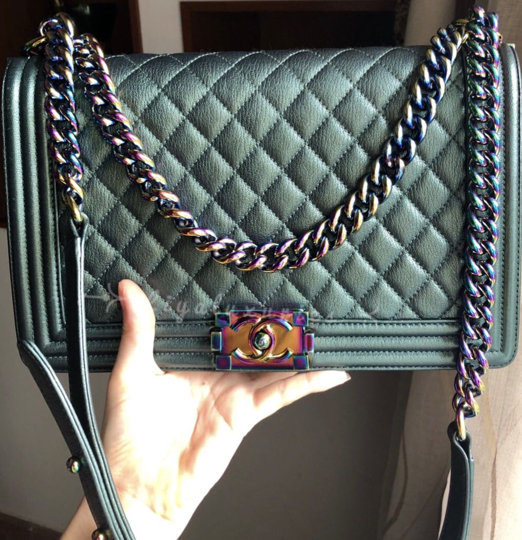 Chanel boy 2025 new medium mermaid