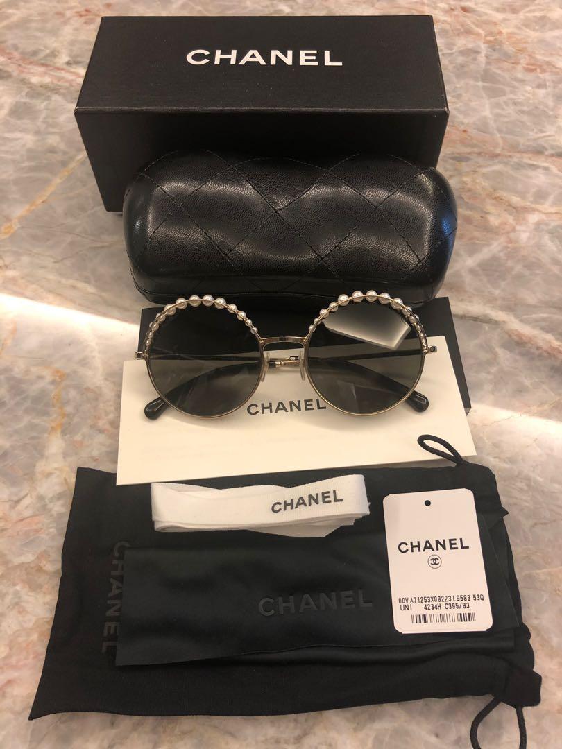 Black sunglasses with pearls Sale