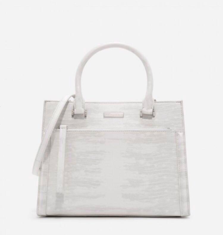 Charles Keith Handbag Front Zip Structured Bag New Women S Fashion Bags Wallets Handbags On Carousell