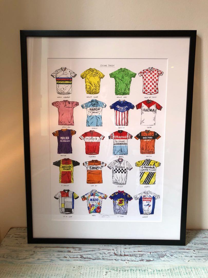 framed cycling jersey