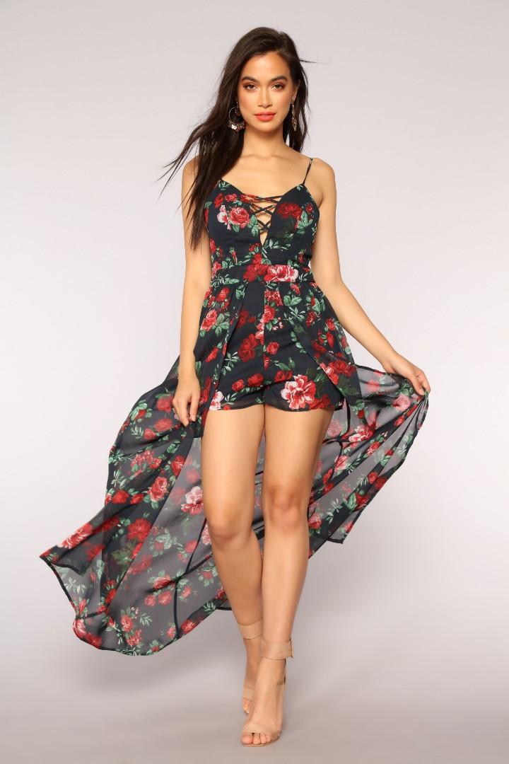 Fashion nova maxi romper outlet