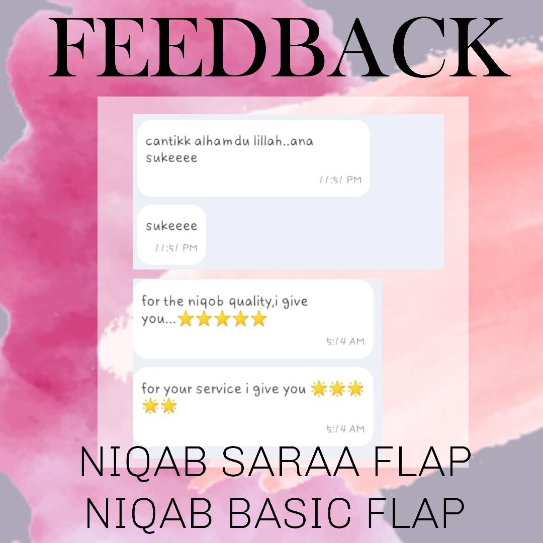 Feedback #2 (Category: Traditional & Ethnic wear) located in Singapore. Submitted by ummsaara (Listing ID 219476384, Image 6). Description: بسم اللّٰه الرحمن الرحيم Feedback @ashsholihaat.