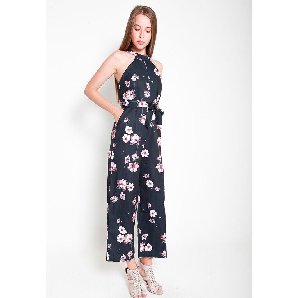 floral maxi jumpsuit