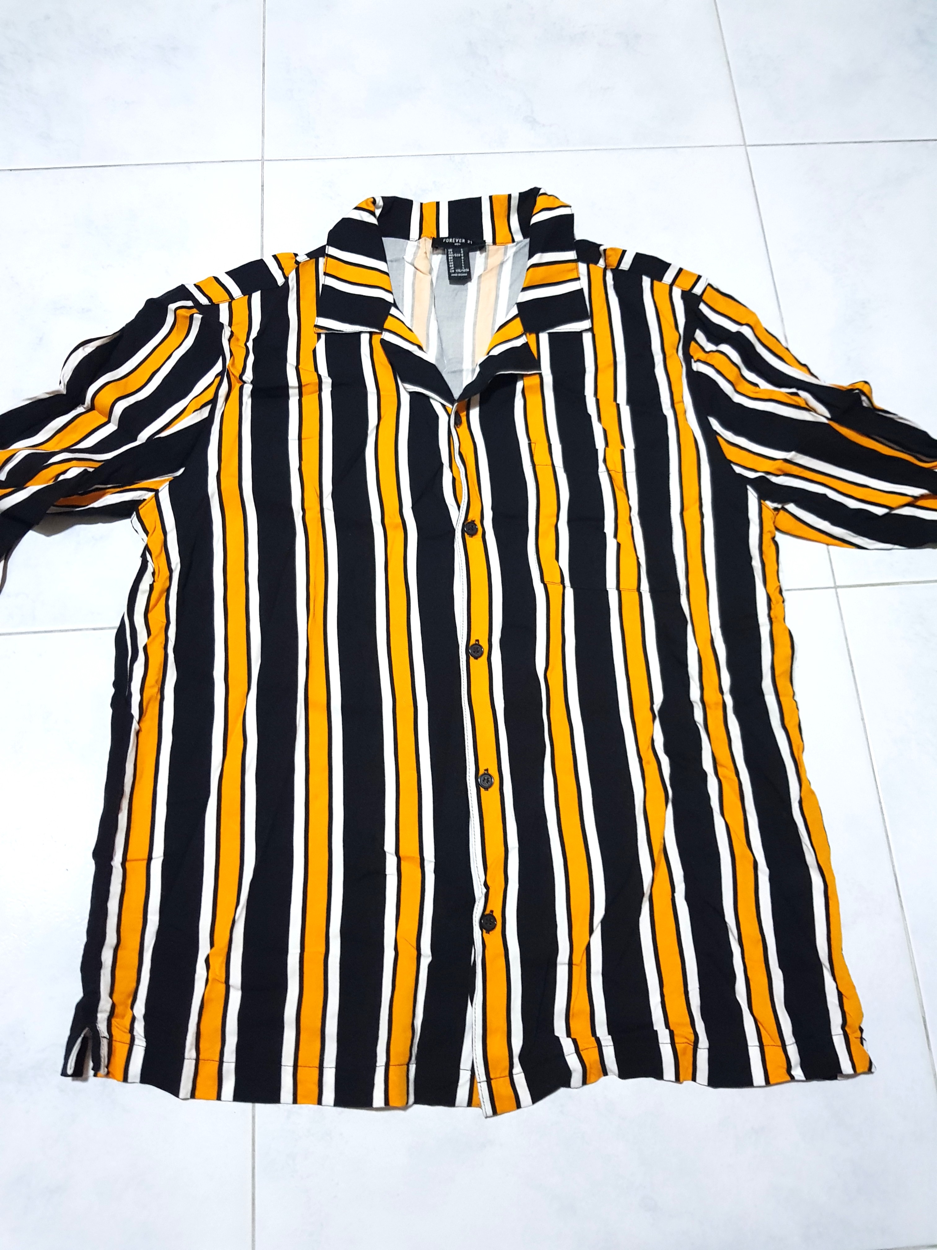 orange long sleeve shirt forever 21