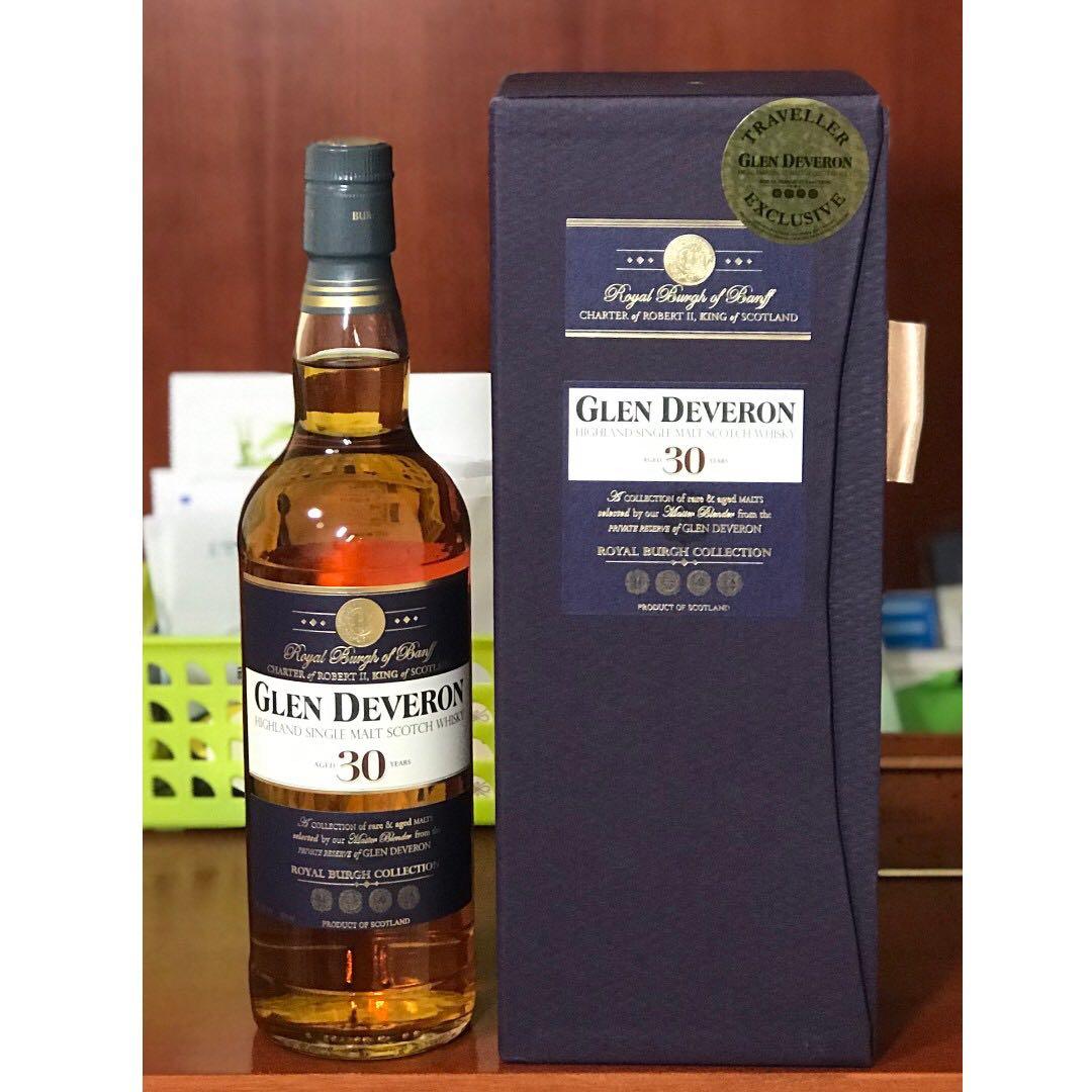 Glen Deveron 30 Years Highland Single Malt Whisky 嘢食 嘢飲 酒精飲料 Carousell