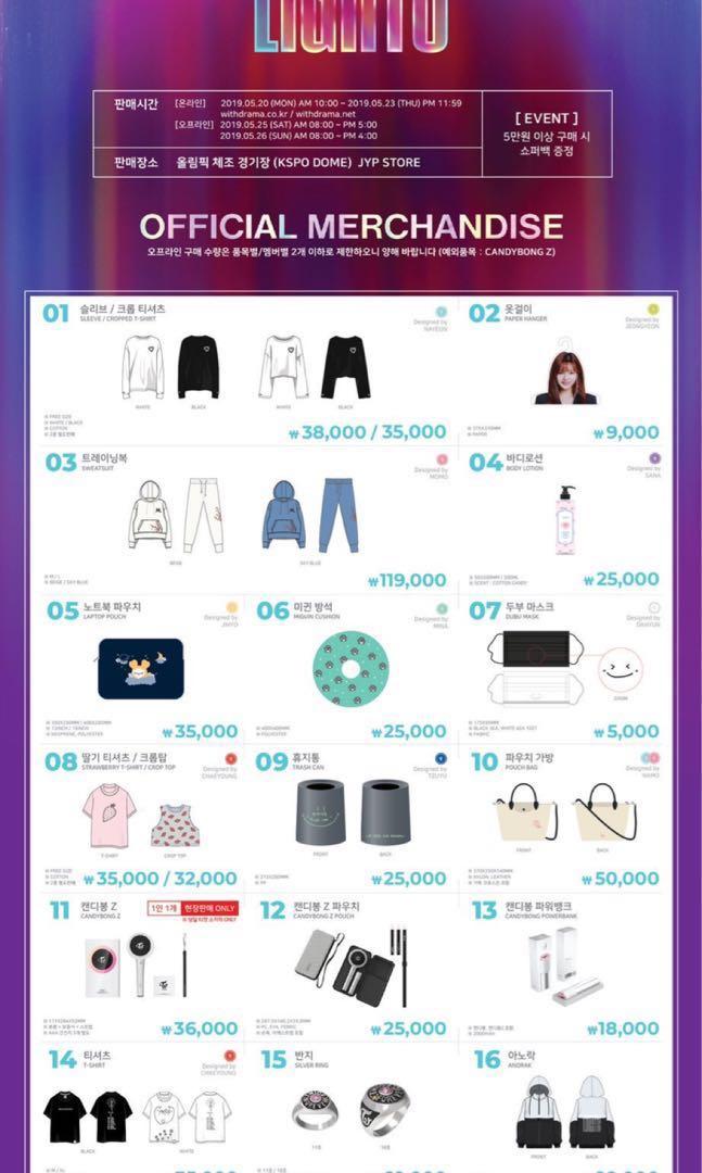 Twice Merchandise Singapore