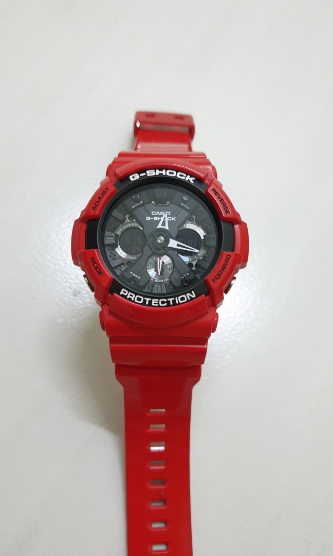 G Shock Ga201rd 4a Solid Red Series watch Original Men s Fashion Watches Accessories Watches on Carousell