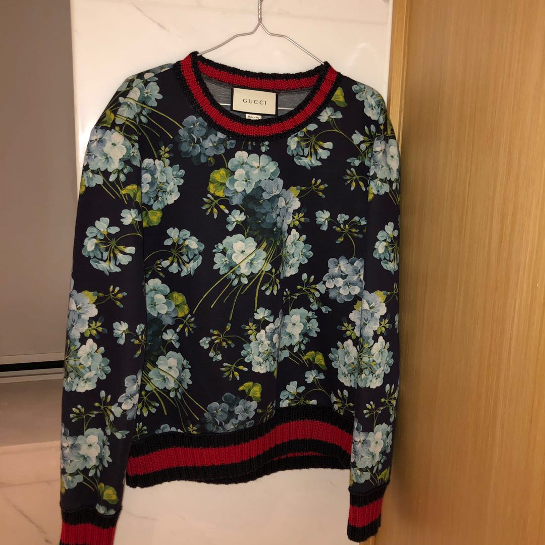 gucci floral sweater