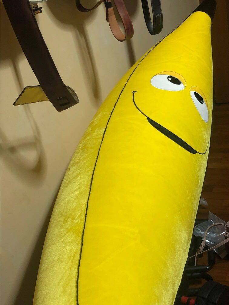 Big banana shop stuffed toy