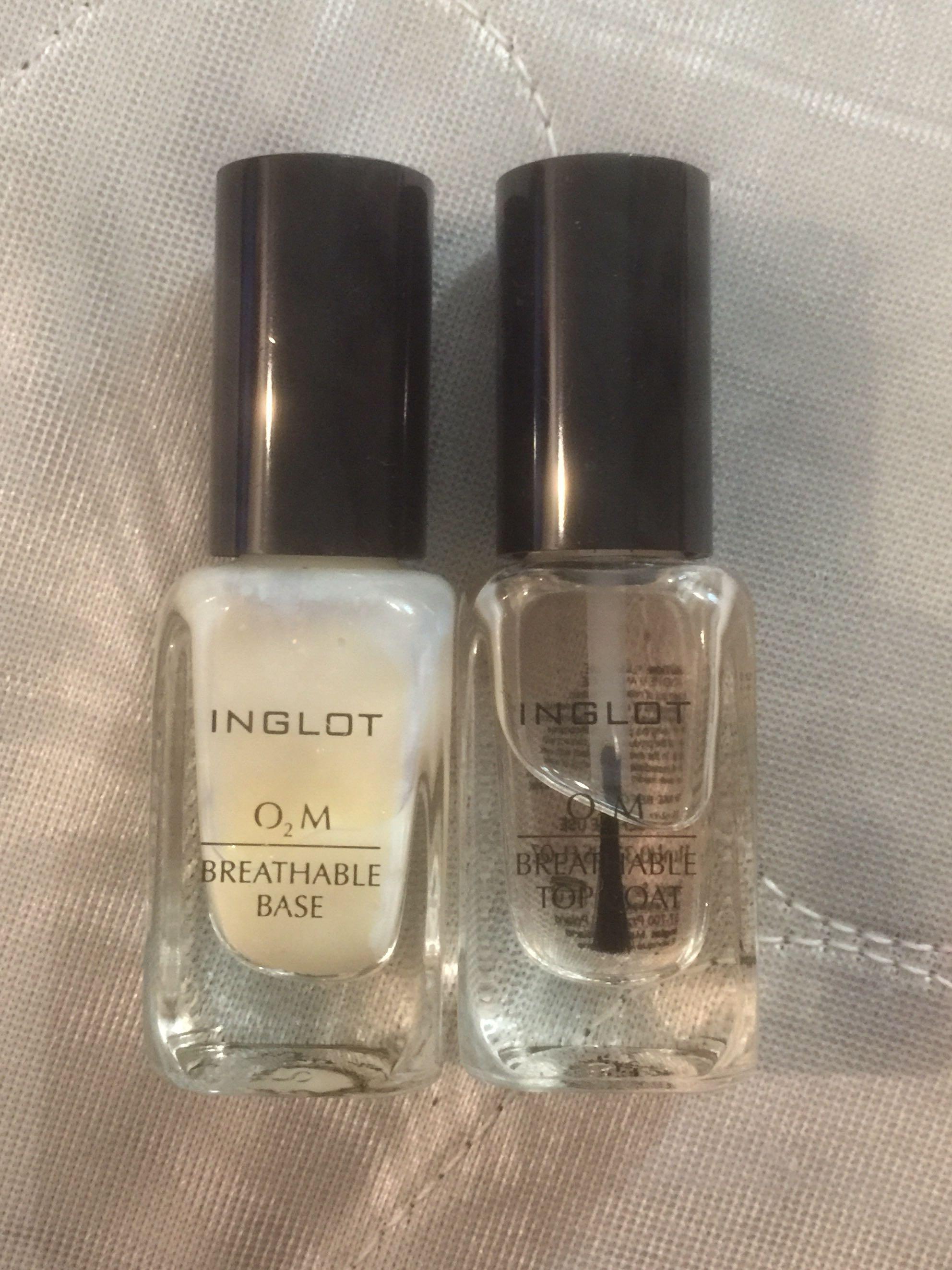 Inglot o2m base coat and top coat, Beauty & Personal Care, Hands & Nails on  Carousell
