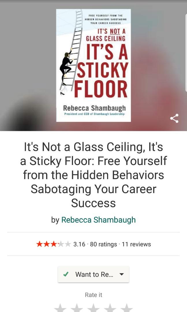 It S Not The Glass Ceiling It S The Sticky Floor On Carousell