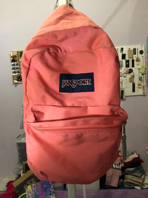 jansport peach backpack