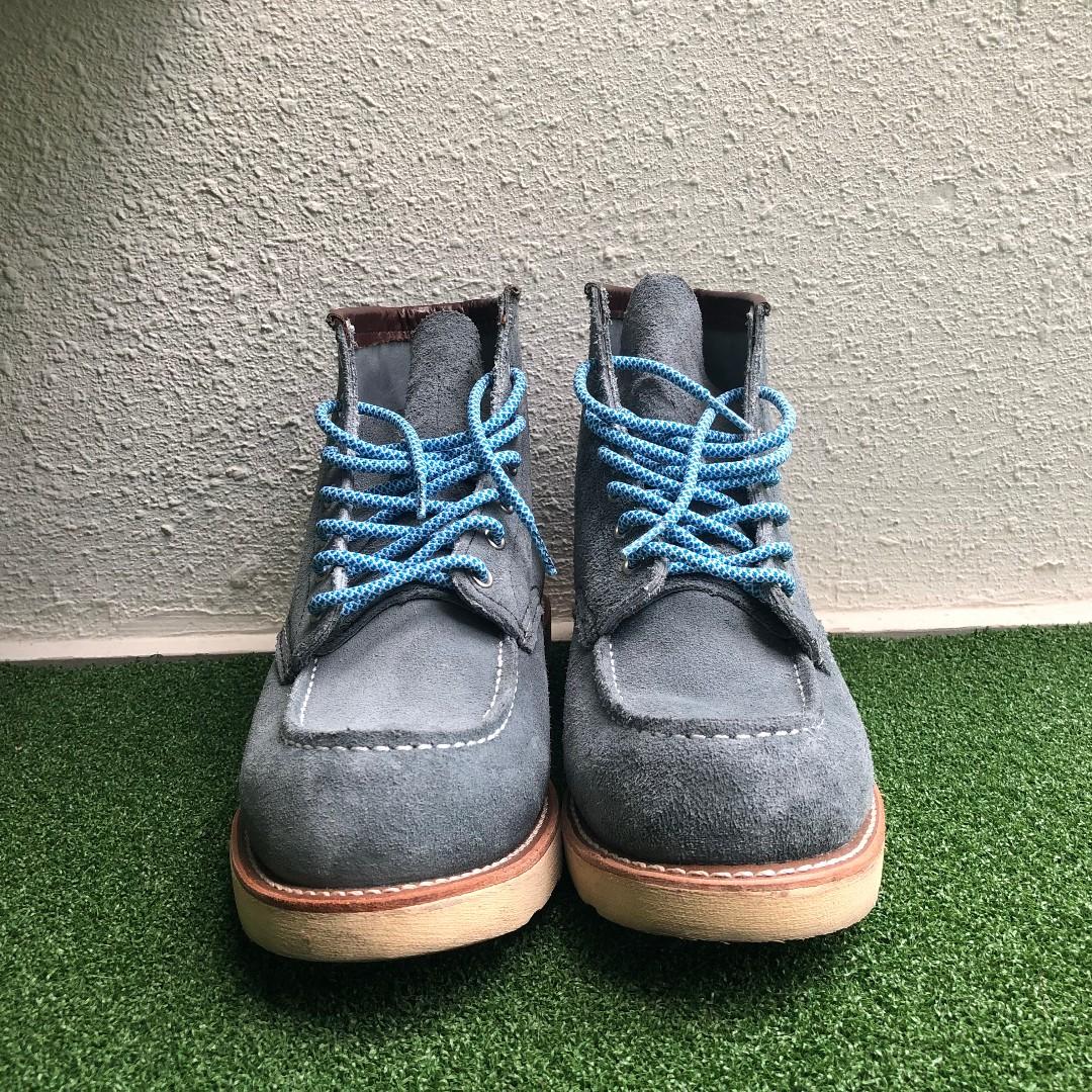 Red wing boots blue deals