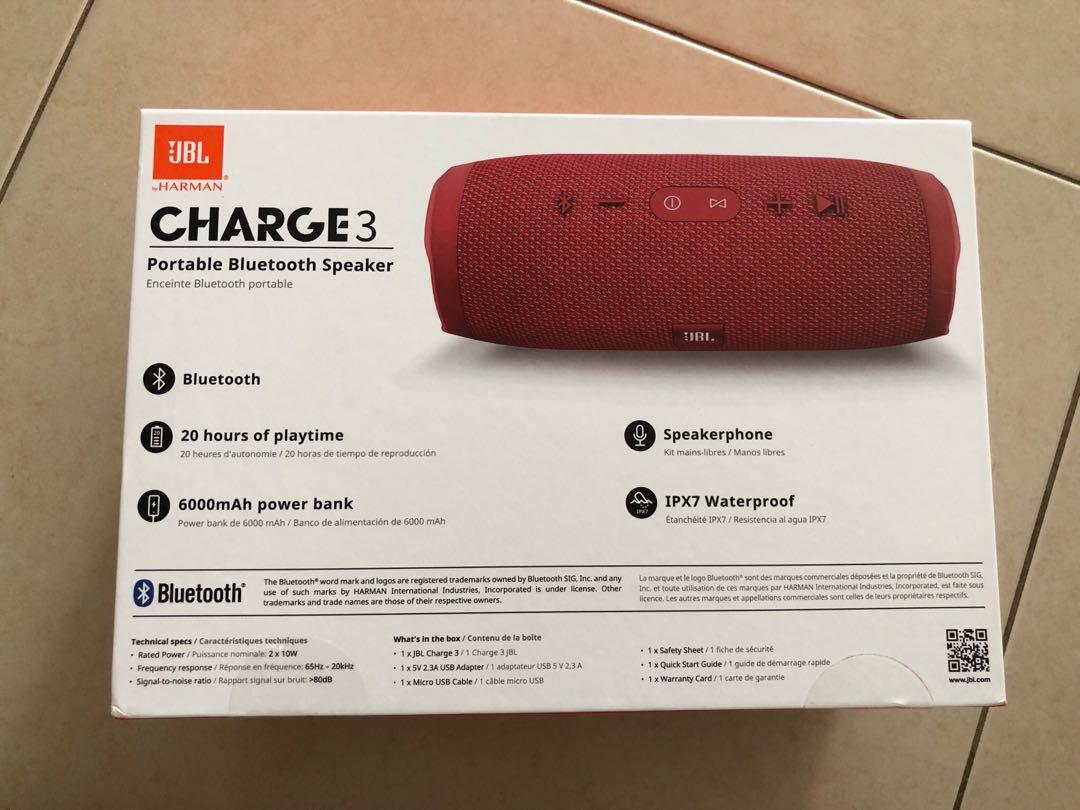 garantie jbl charge 3
