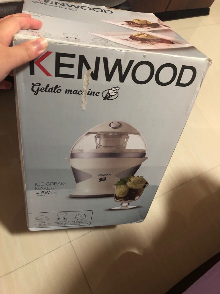 Kenwood IM280 Ice Cream Maker TV Home Appliances Kitchen Appliances Coffee Machines Makers on Carousell