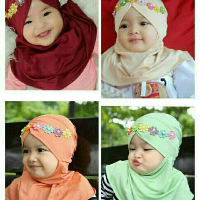 Kerudung Bayi Rainbow Flower Bayi Anak Lainnya Di Carousell