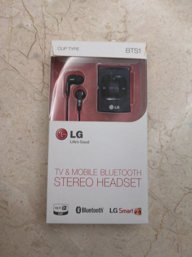 Nu al Grijp Tram LG bts1 Bluetooth headset, Audio, Headphones & Headsets on Carousell