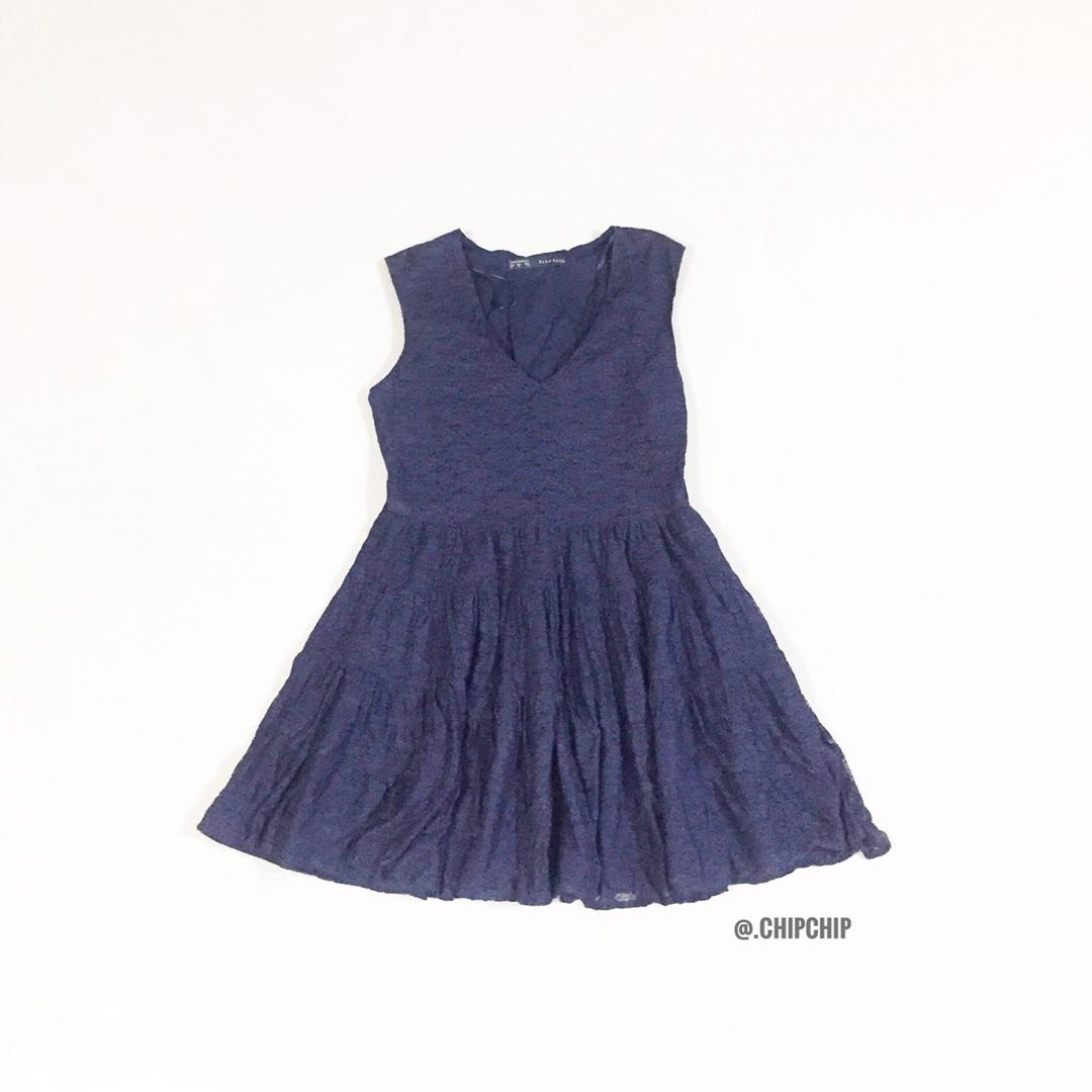 zara blue lace dress