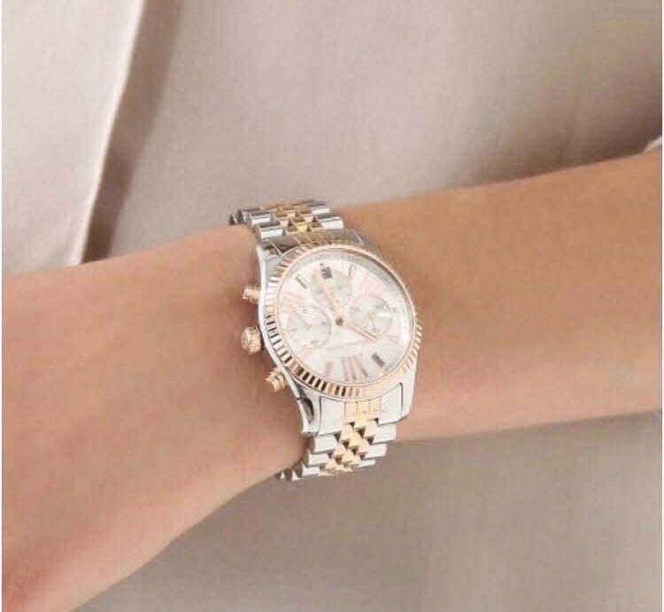 Michael kors lexington hotsell tritone watch