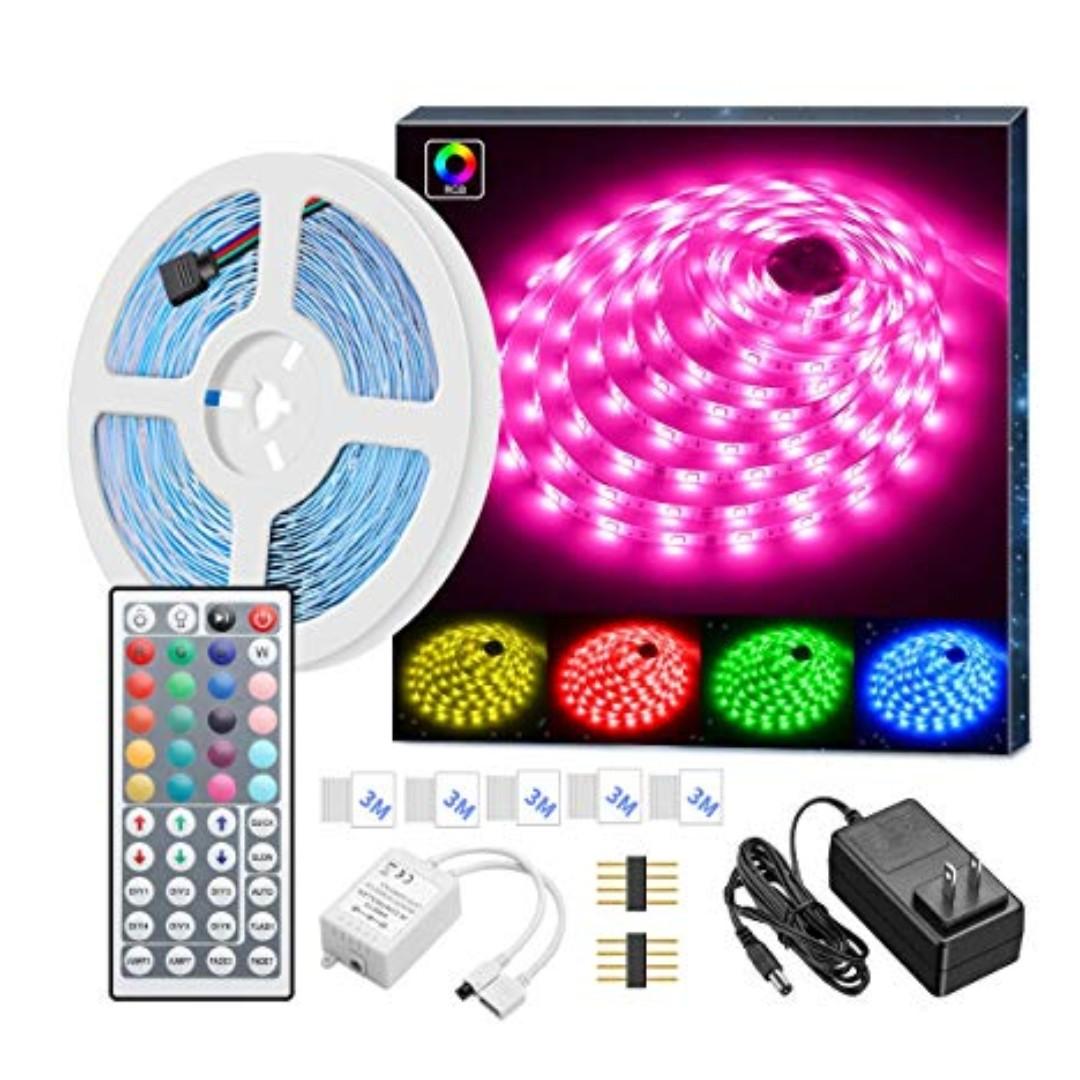 Minger Led Strip Lights Tape Lights Color Changing With Remote Car Accessories Electronics Lights On Carousell