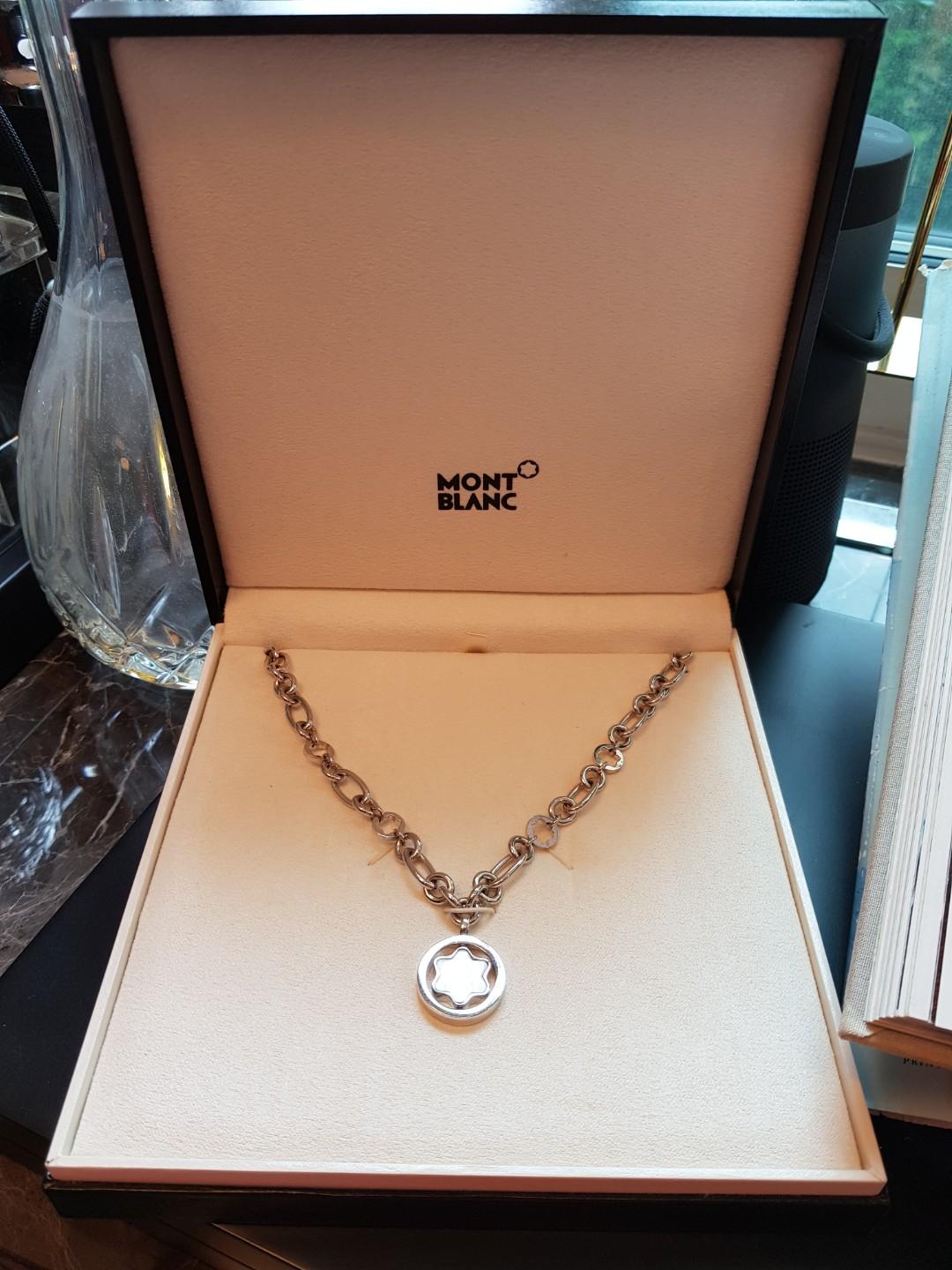 Montblanc Star Signet necklace with warranty card