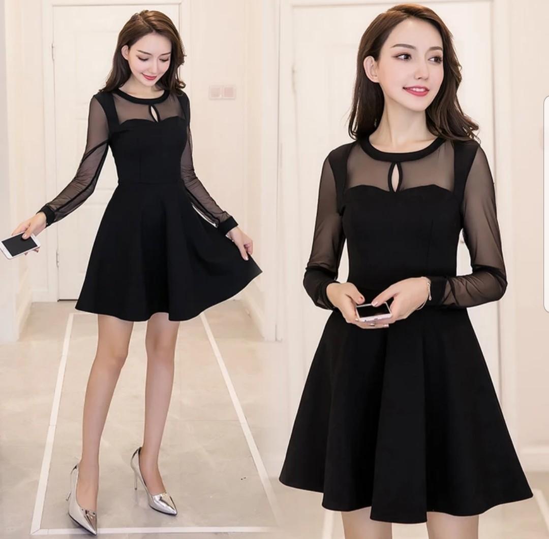 black korean dress