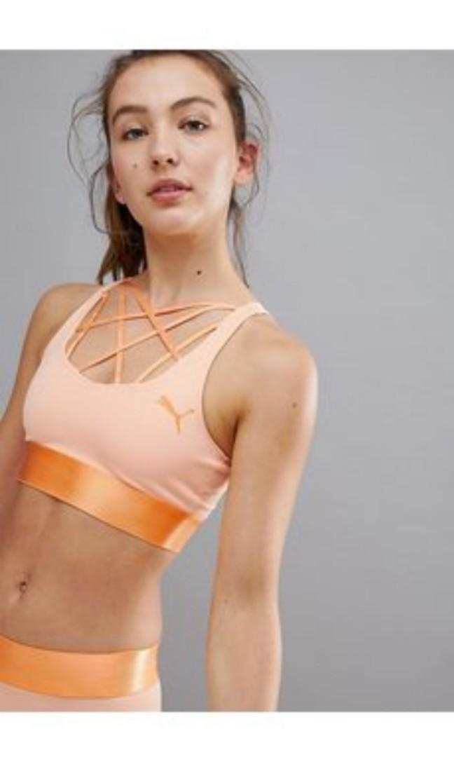 puma strappy sports bra