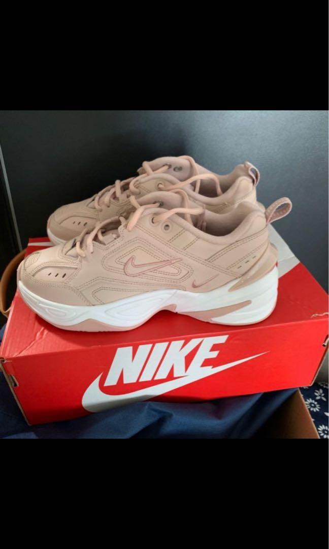 nike m2k tekno trainers particle beige summit white