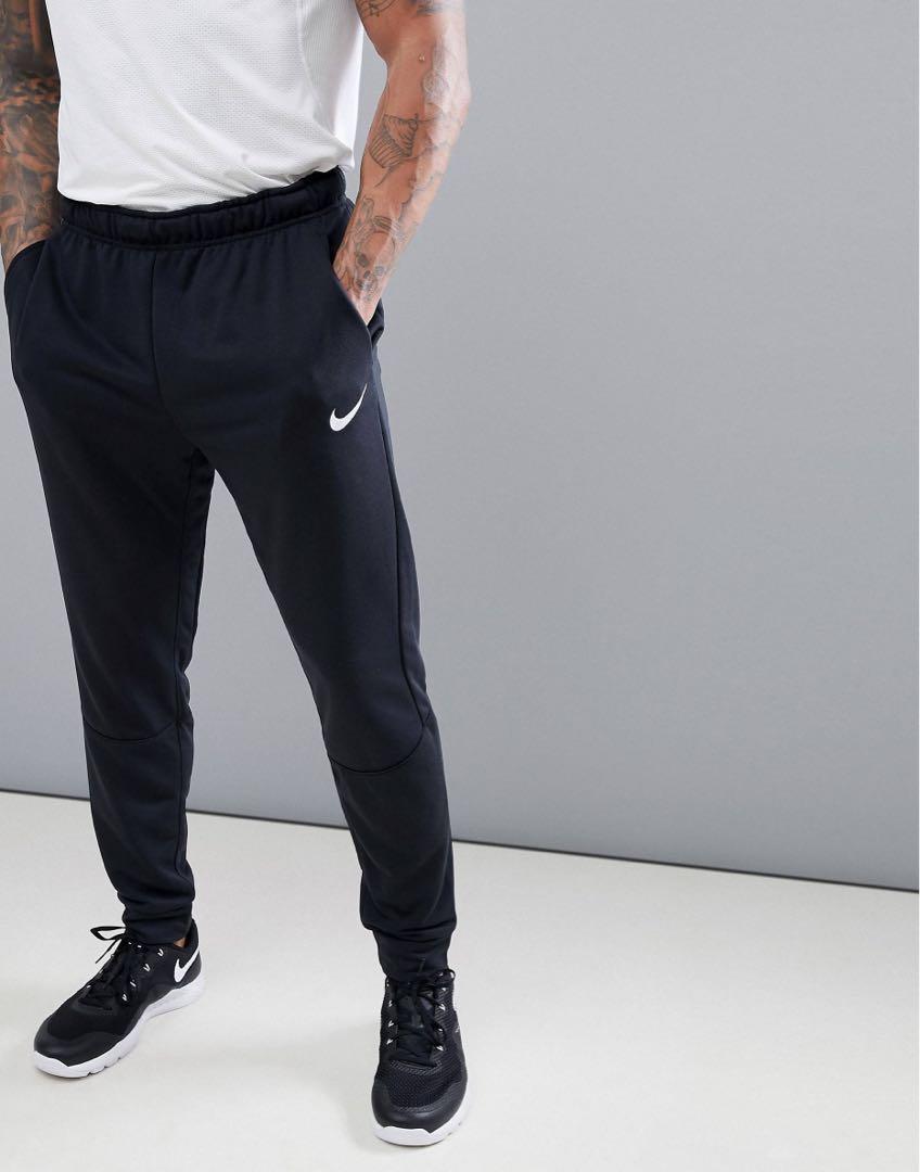 nike training tapered joggers grey