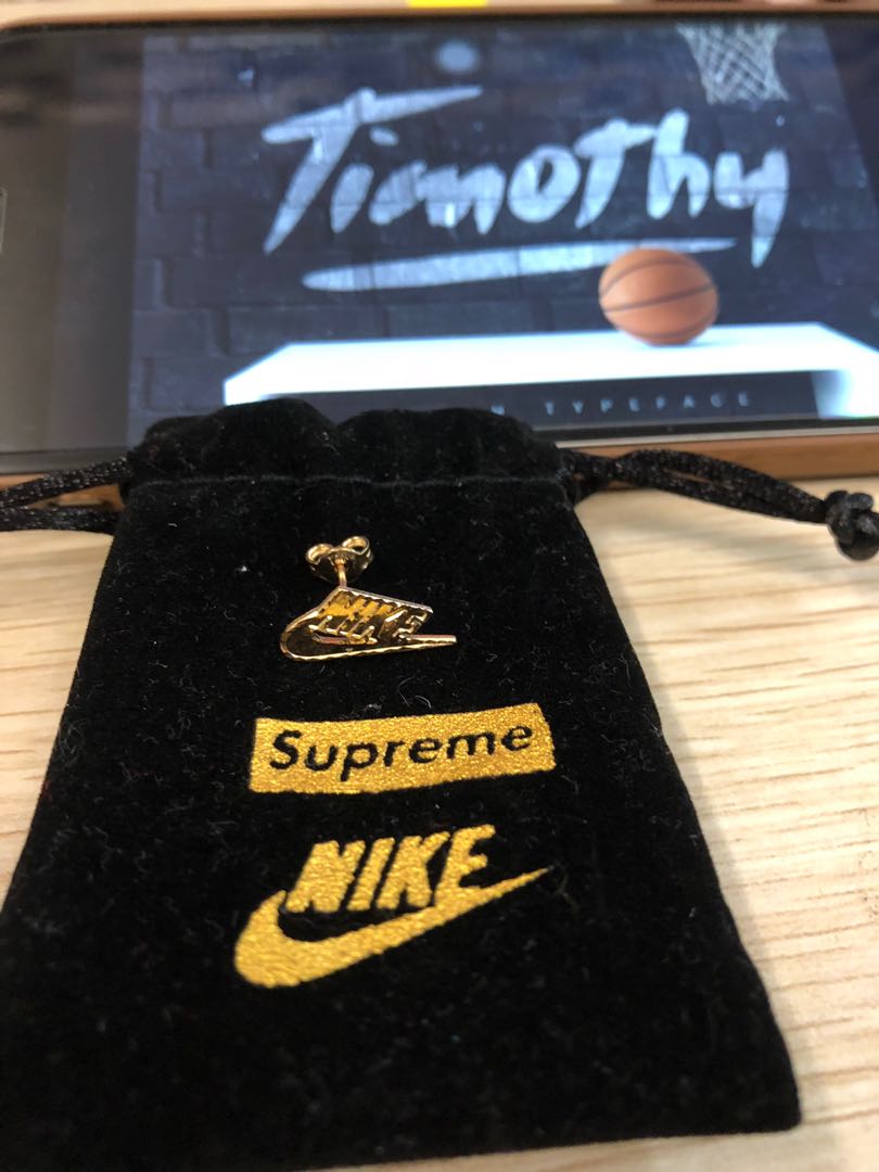 supreme earrings nike