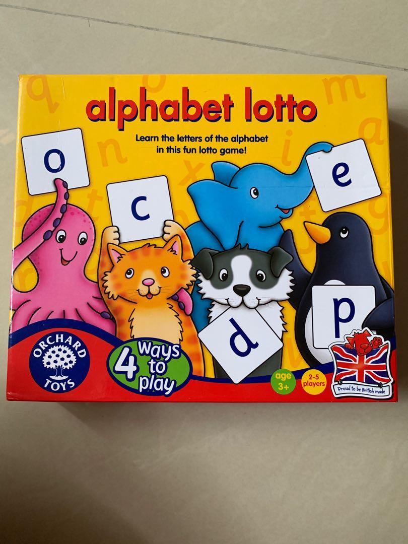 orchard toys alphabet lotto