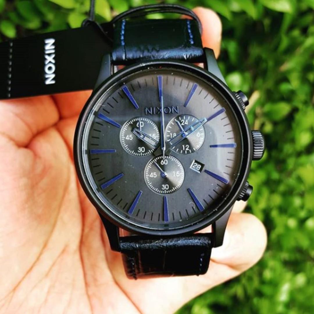 Original Nixon Men s A4052153 Sentry Chrono Dark Blue Watch Men s