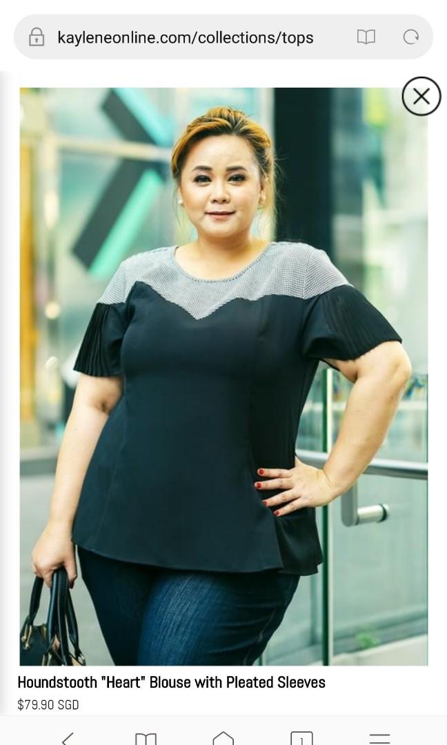 plus size work blouses uk