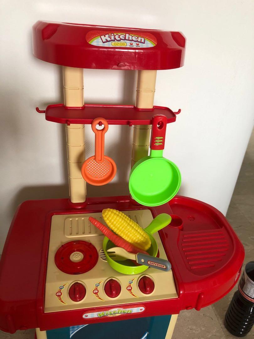 Portable toy kitchen set, Hobbies & Toys, Toys & Games on Carousell