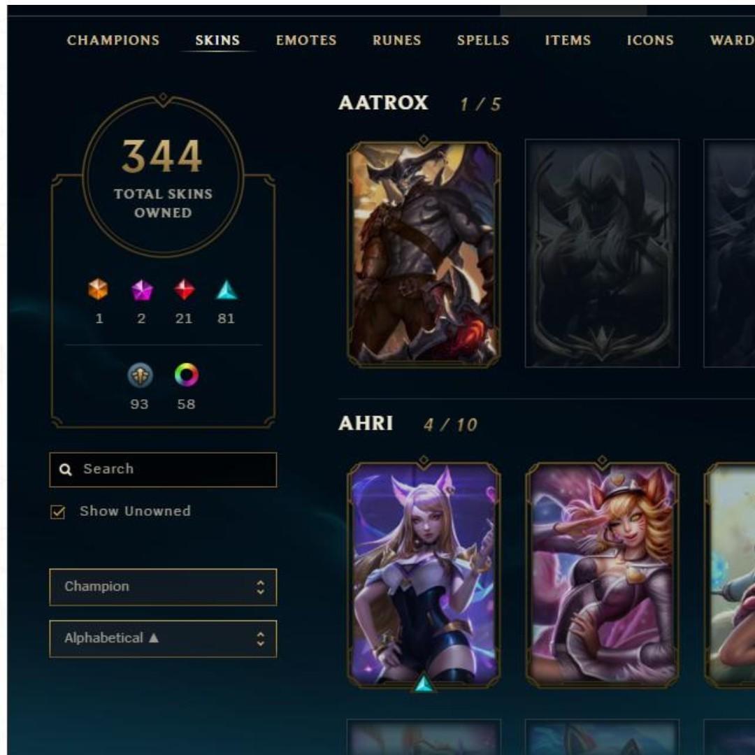 Pre Loved League Of Legends Account On Carousell