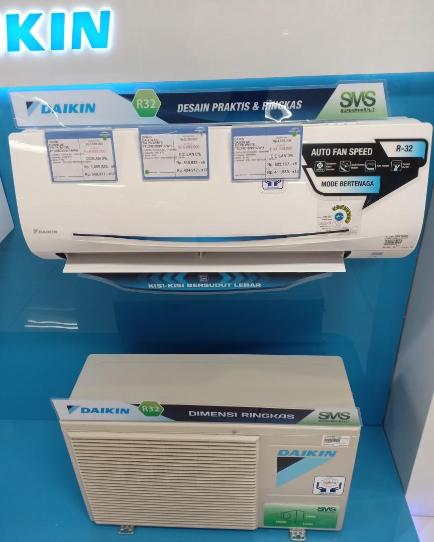 Promo Kredit Ac Daikin 1 2pk Ftc Rc15nv14 Wh Gratis 2x Cicil Elektronik Lainnya Di Carousell